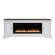 Liberty Furniture Fireplace TV Consoles 244 82 Inch Console w/ Fire FTS - Brown