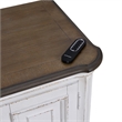 Liberty Furniture Fireplace TV Consoles 244 82 Inch Console w/ Fire FTS - Brown