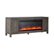 Liberty Furniture Fireplace TV Consoles 406 78 Inch Console w/ Fire FTS - Brown