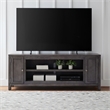 Liberty Furniture Fireplace TV Consoles 406 78 Inch Console w/ Fire FTS - Brown