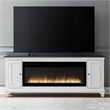 Liberty Furniture Fireplace TV Consoles 417 80 Inch Console w/ Fire FTS - Brown