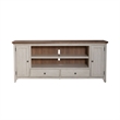 Liberty Furniture Fireplace TV Consoles 652 80 Inch Console w/ Fire FTS - Brown