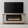 Liberty Furniture Fireplace TV Consoles 652 80 Inch Console w/ Fire FTS - Brown