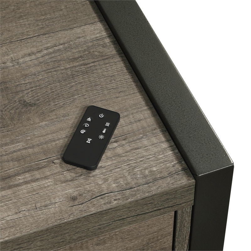 Liberty Furniture Fireplace TV Consoles 686 78 Inch Console w/ Fire FTS - Brown