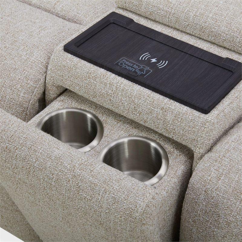 Liberty Furniture Cameron Loveseat with Console - White