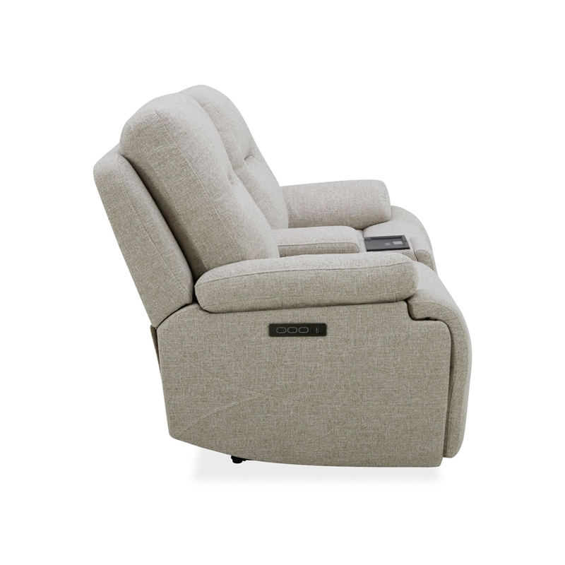 Liberty Furniture Cameron Loveseat with Console - White