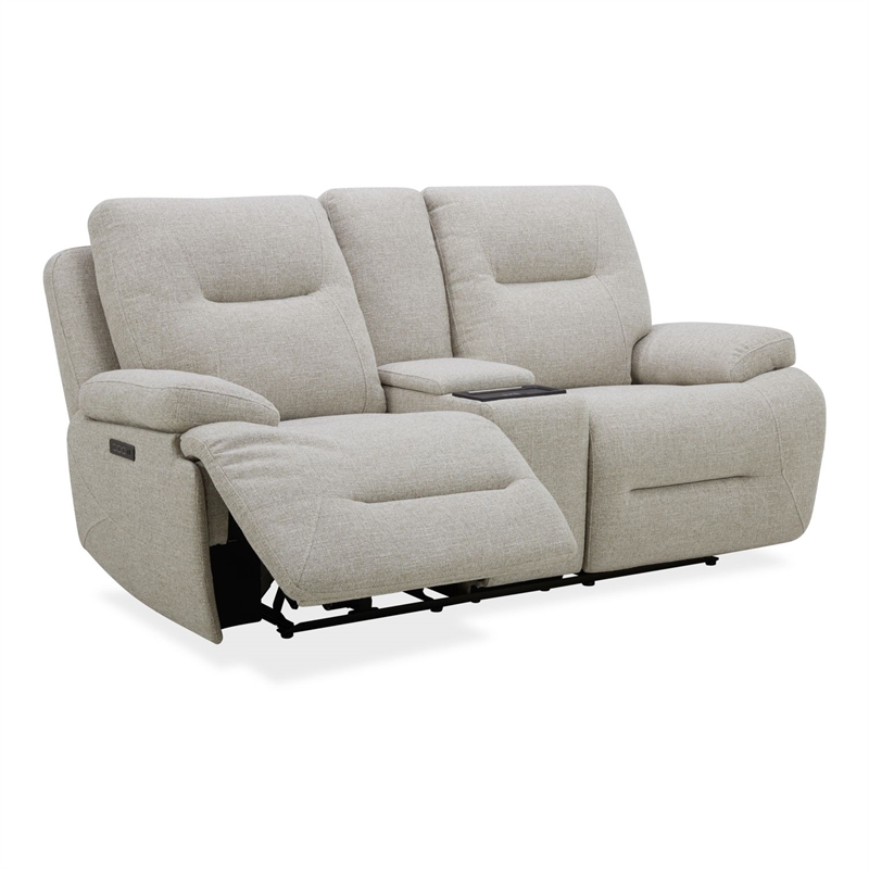Liberty Furniture Cameron Loveseat with Console - White