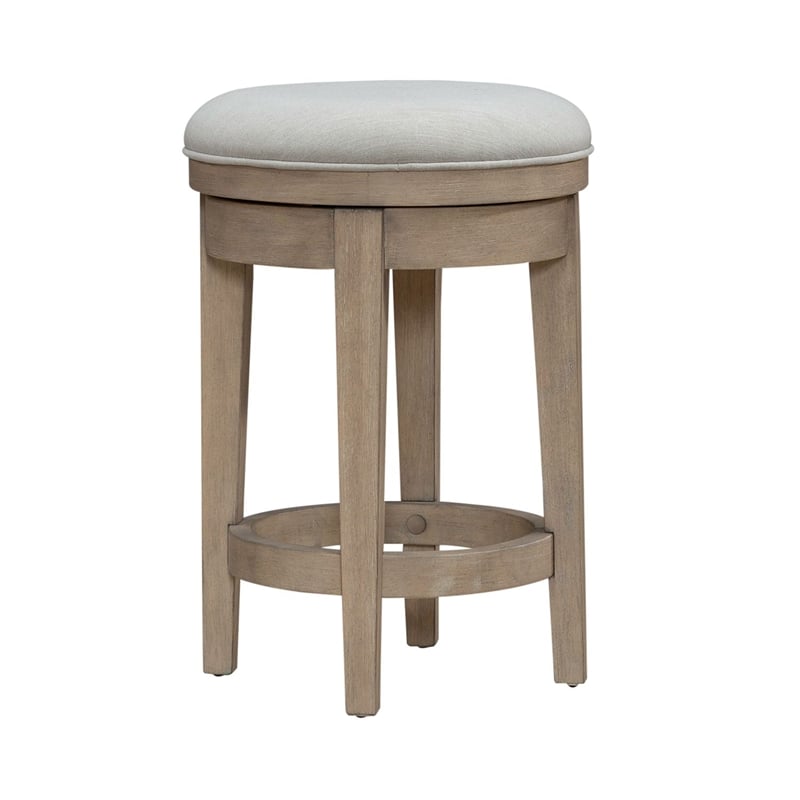 Liberty Furniture Brentwood Uph Swivel Console Stool - Sandstone Brown
