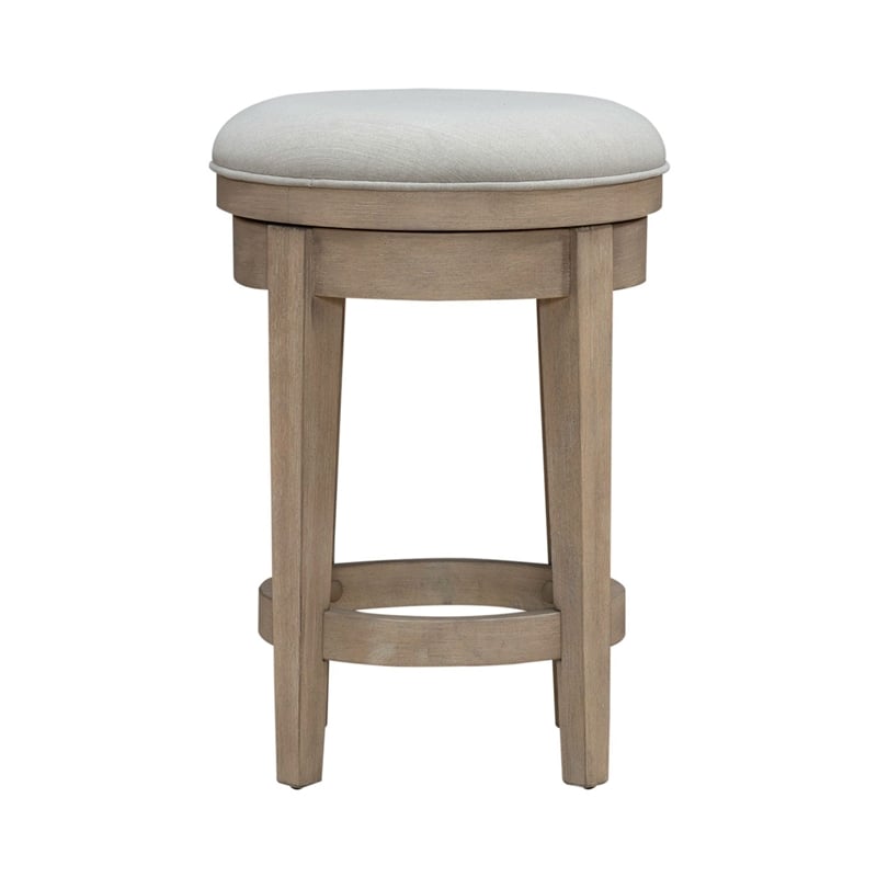 Liberty Furniture Brentwood Uph Swivel Console Stool - Sandstone Brown