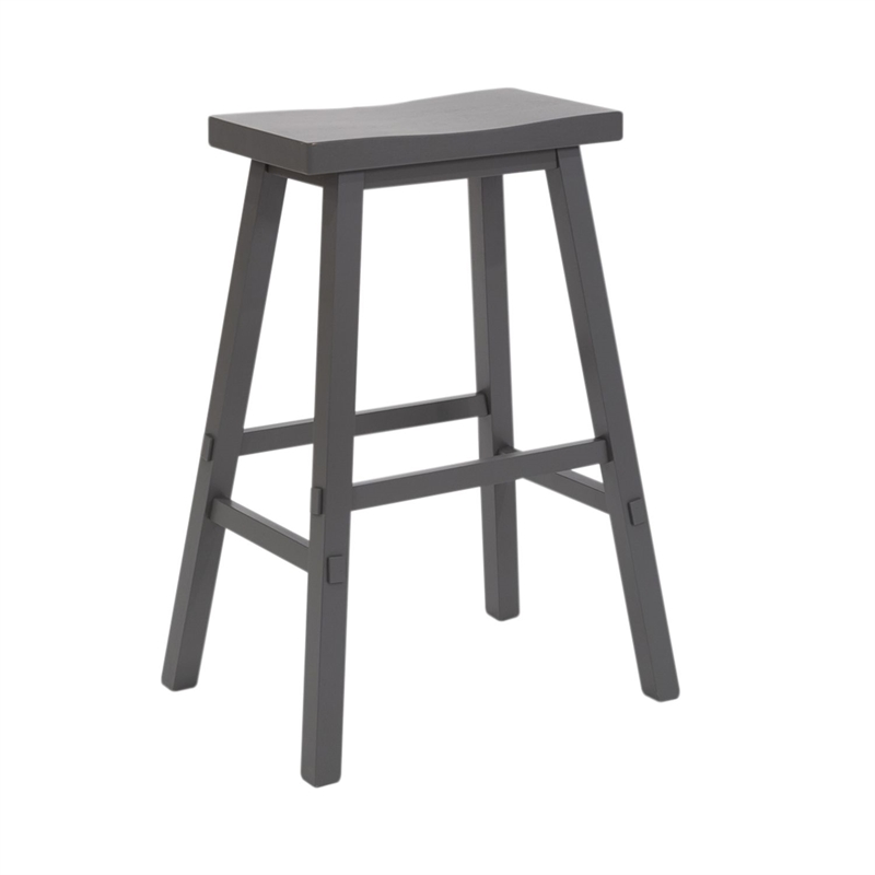 Liberty Furniture Creations 24 Inch Sawhorse Counter Stool- Gray