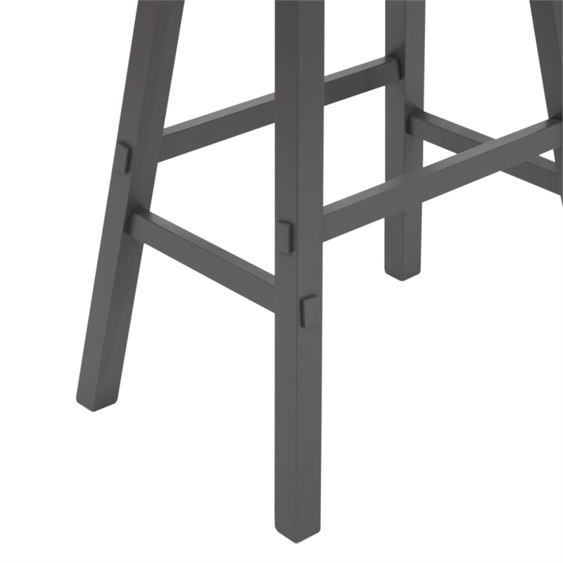 Liberty Furniture Creations 24 Inch Sawhorse Counter Stool- Gray