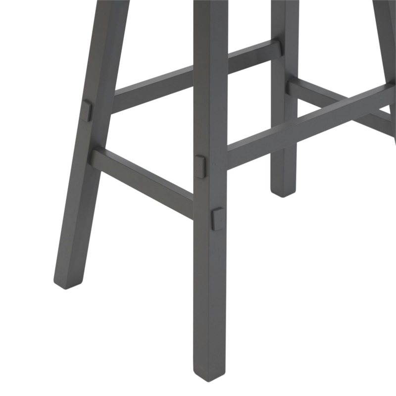 Liberty Furniture Creations 30 Inch Sawhorse Stool- Gray