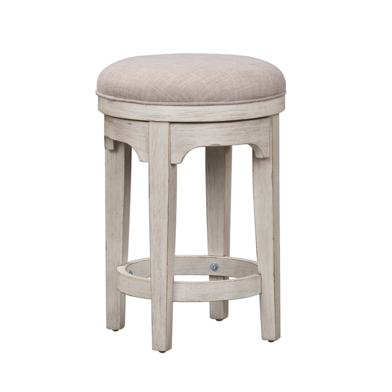 Liberty Furniture Farmhouse Reimagined Console Swivel Stool - White