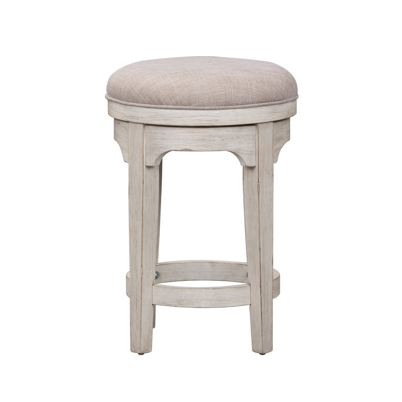 Liberty Furniture Farmhouse Reimagined Console Swivel Stool - White