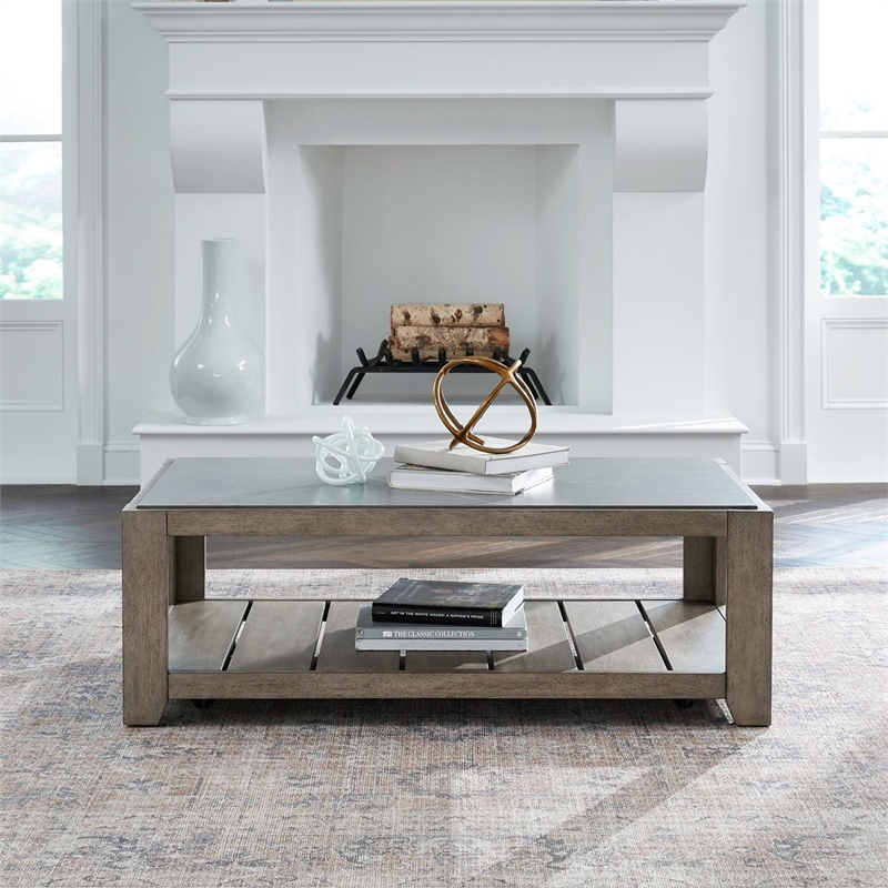 Liberty Furniture Millstone Cocktail Table - Brown