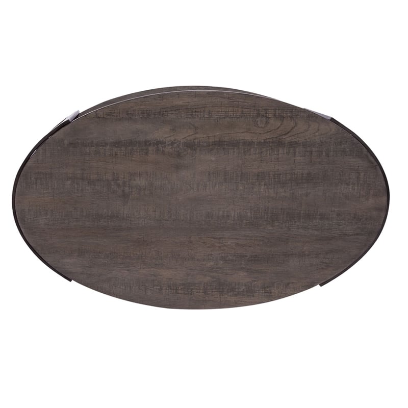 Liberty Furniture Modern View Oval Cocktail Table - Gray
