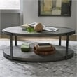 Liberty Furniture Modern View Oval Cocktail Table - Gray