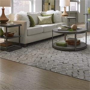 Liberty Furniture Modern View 3 Piece Living Room Table Set - Gray