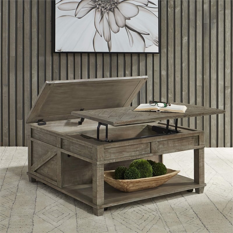 Liberty Furniture Parkland Falls Opt 3 Piece Living Room Table Set - Brown