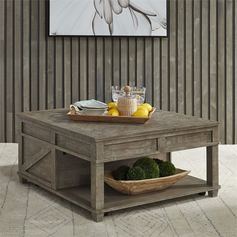 Liberty Furniture Parkland Falls Opt 3 Piece Living Room Table Set - Brown