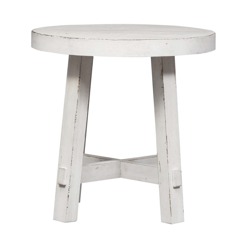 Liberty Furniture Modern Farmhouse 3 Piece Living Room Table Set - White