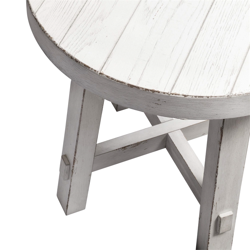 Liberty Furniture Modern Farmhouse 3 Piece Living Room Table Set - White