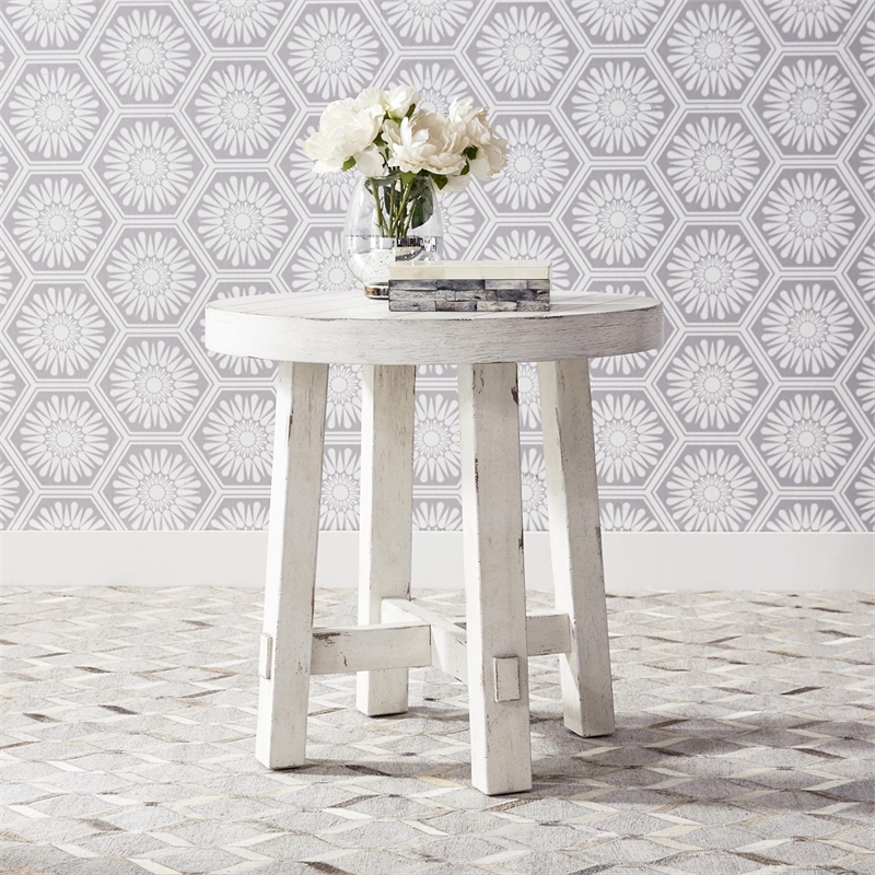 Liberty Furniture Modern Farmhouse 3 Piece Living Room Table Set - White