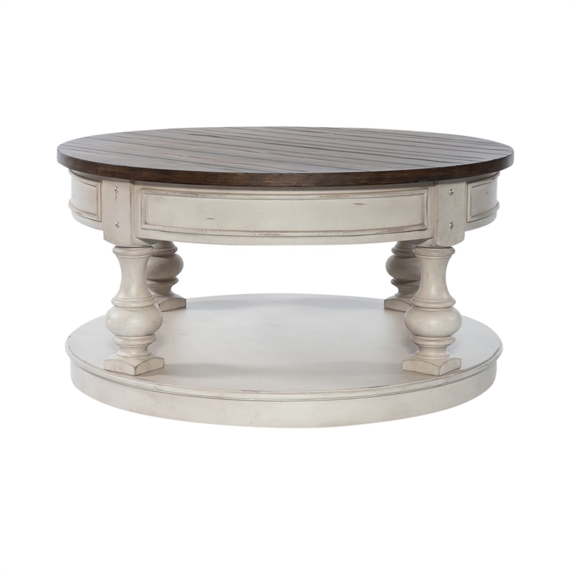 Liberty Furniture Morgan Creek Round Cocktail Table - White