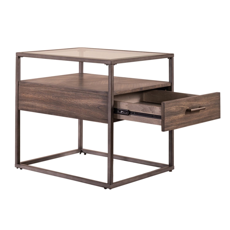 Liberty Furniture Jamestown End Table - Brown