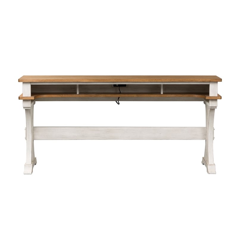 Liberty Furniture Farmhouse Reimagined Console Bar Table - White