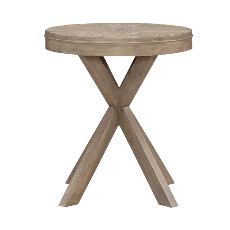 Liberty Furniture Brentwood Round End Table - Brown