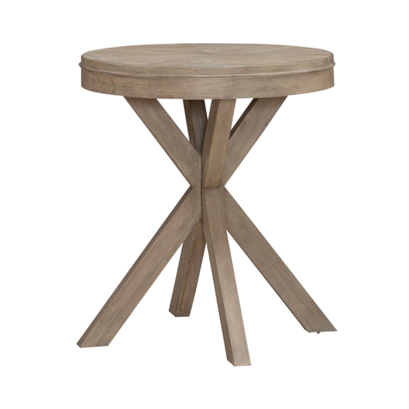 Liberty Furniture Brentwood Round End Table - Brown