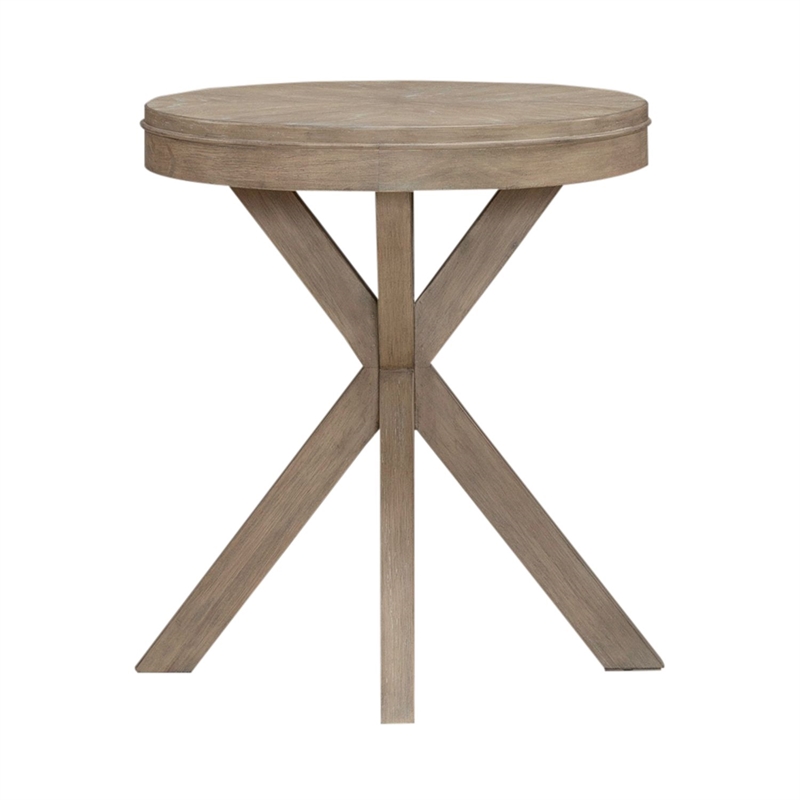 Liberty Furniture Brentwood Round End Table - Brown