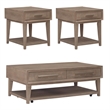 Liberty Furniture Brentwood 3 Piece Living Room Table Set - Brown