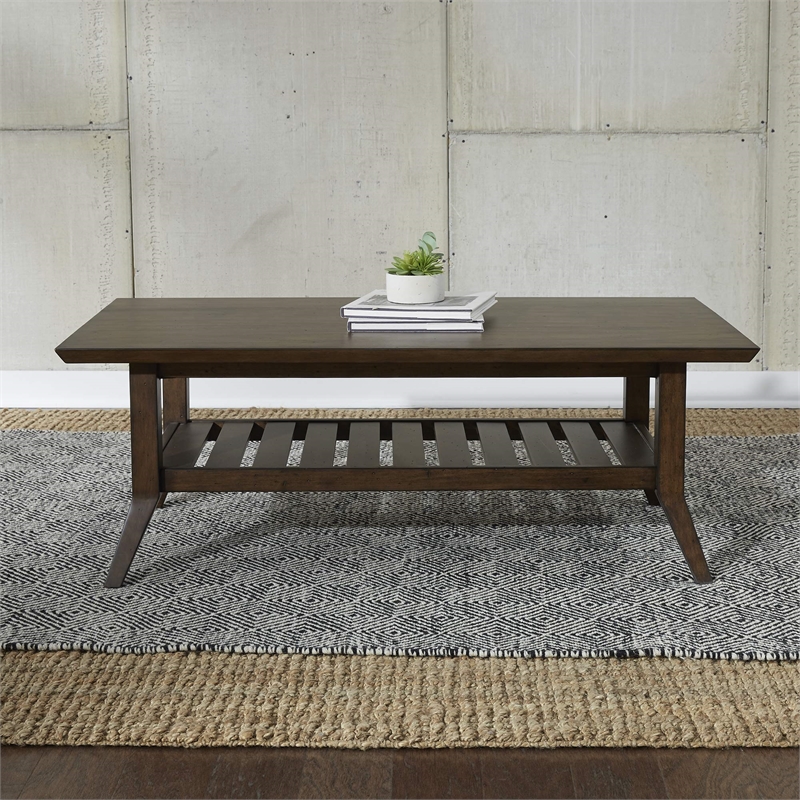 Liberty Furniture Ventura Blvd 3 Piece Living Room Table Set - Brown