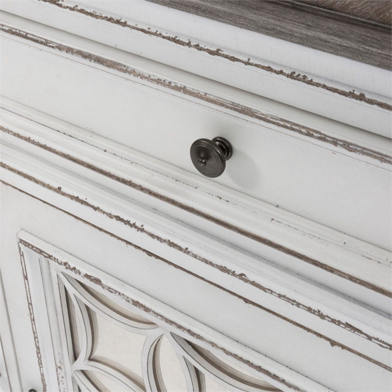 Liberty Furniture Magnolia Manor Hutch & Buffet - White