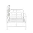Liberty Furniture Vintage Series Twin Metal Day Bed - Antique White - Black