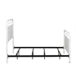 Liberty Furniture Vintage Series Full Metal Bed - Antique White - Black