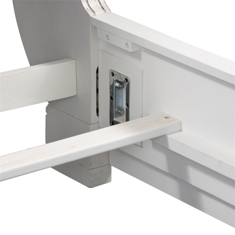 Liberty Furniture Magnolia Manor California King Upholstered Sleigh Bed - White