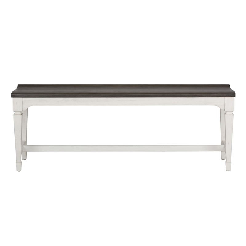 Liberty Furniture Allyson Park Wood Seat Bench - White