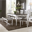 Liberty Furniture Allyson Park Wood Seat Bench - White