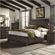 Liberty Furniture Thornwood Queen Double Storage Bed Dresser Mirror Nightstand