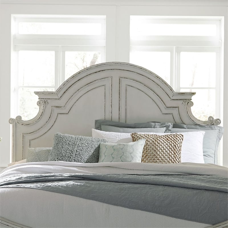 Liberty Furniture Magnolia Manor King Panel Headboard - White
