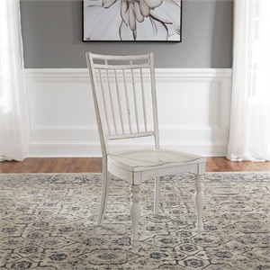 Liberty Furniture Magnolia Manor Spindle Back Side Chair -Set of 2 - White