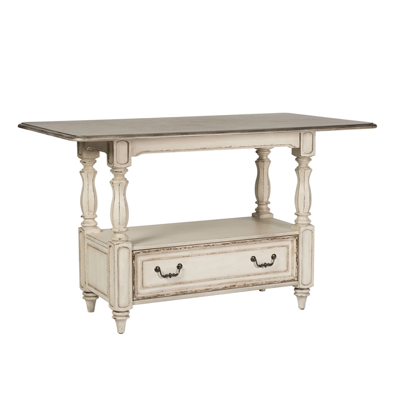 Liberty Furniture Magnolia Manor 5 Piece Gathering Table Dining Room Set - White