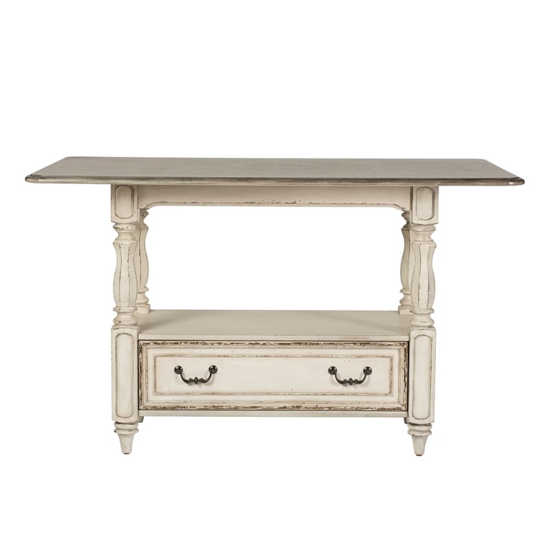 Liberty Furniture Magnolia Manor 5 Piece Gathering Table Dining Room Set - White