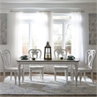 Liberty Furniture Magnolia Manor Opt 5 Piece Leg Table Dining Room Set - White