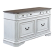 Liberty Furniture Magnolia Manor Opt Credenza & Hutch - White