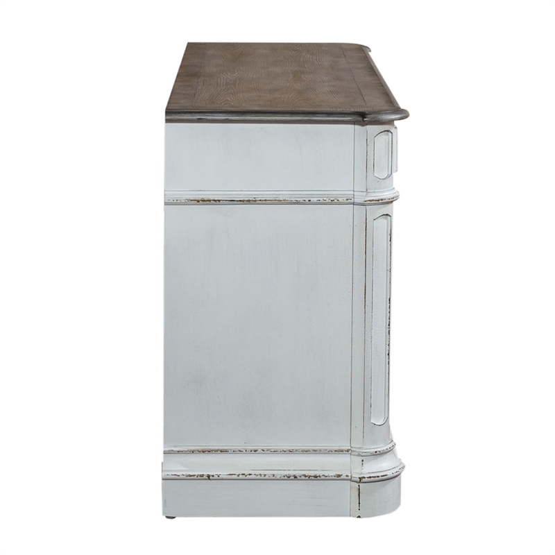 Liberty Furniture Magnolia Manor Opt Credenza & Hutch - White
