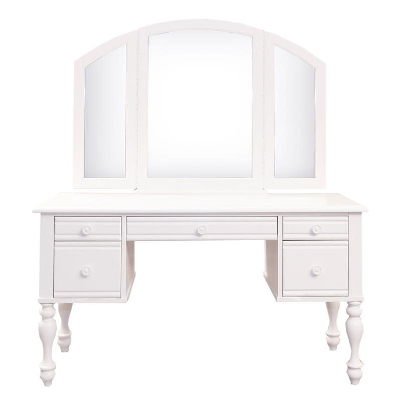 Liberty Furniture Summer House I 3 Piece Vanity Set - White